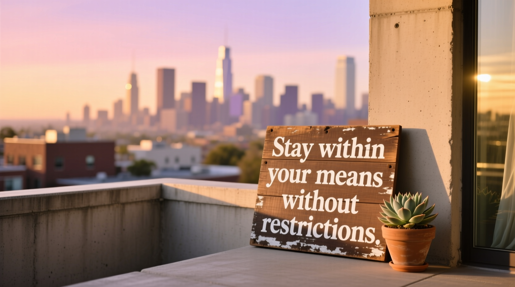 Stay within your means without restrictions